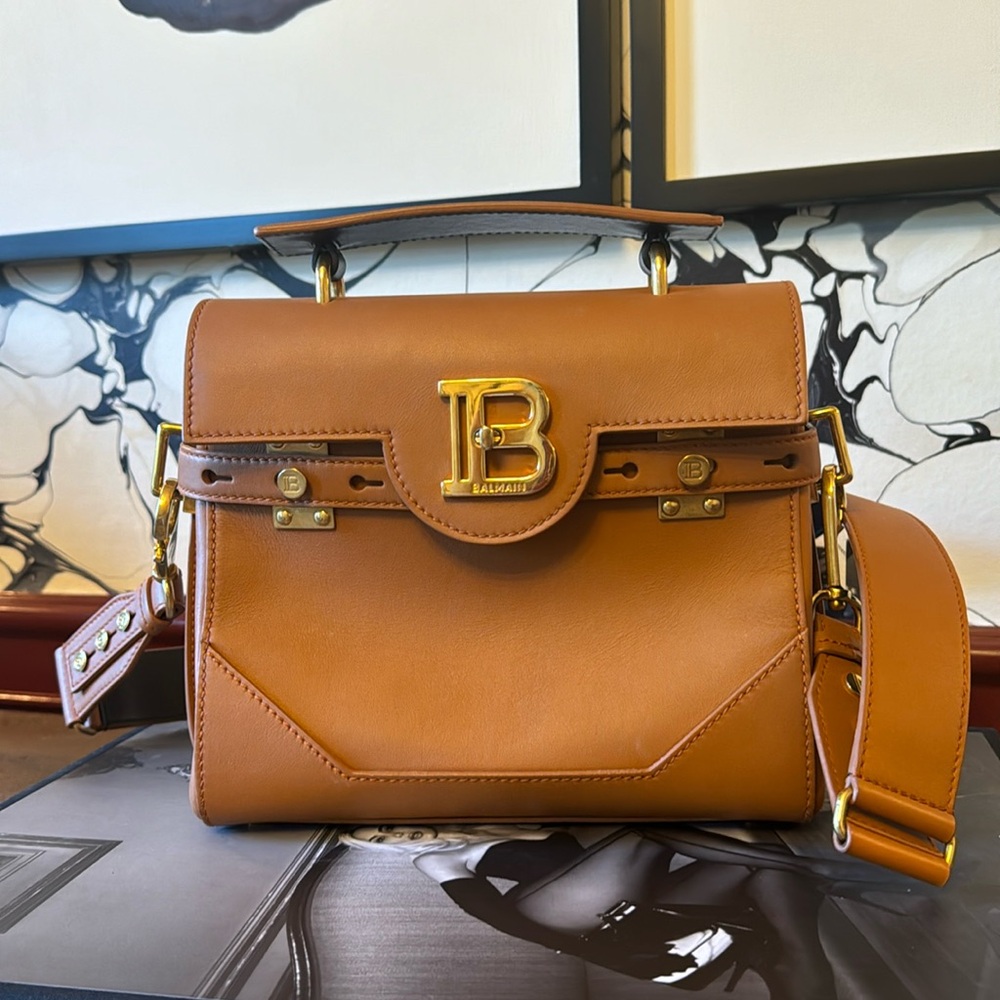 Balmain brown leather bag